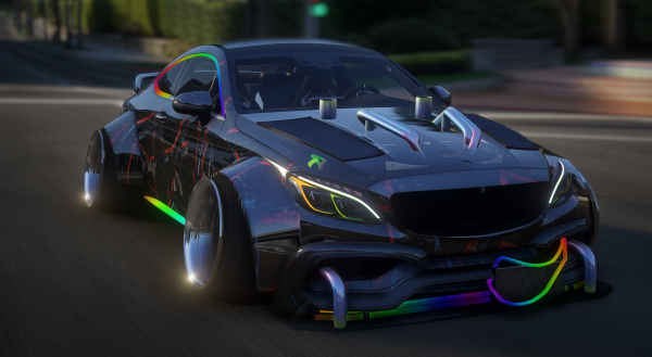 MERCEDES C63 WIDEBODY AND RGB LIGHT MODIFIED EDITION | KILLER VEHICLES